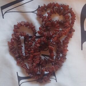 Long Vintage Genuine Raw Baltic Amber Strand Necklace From Poland